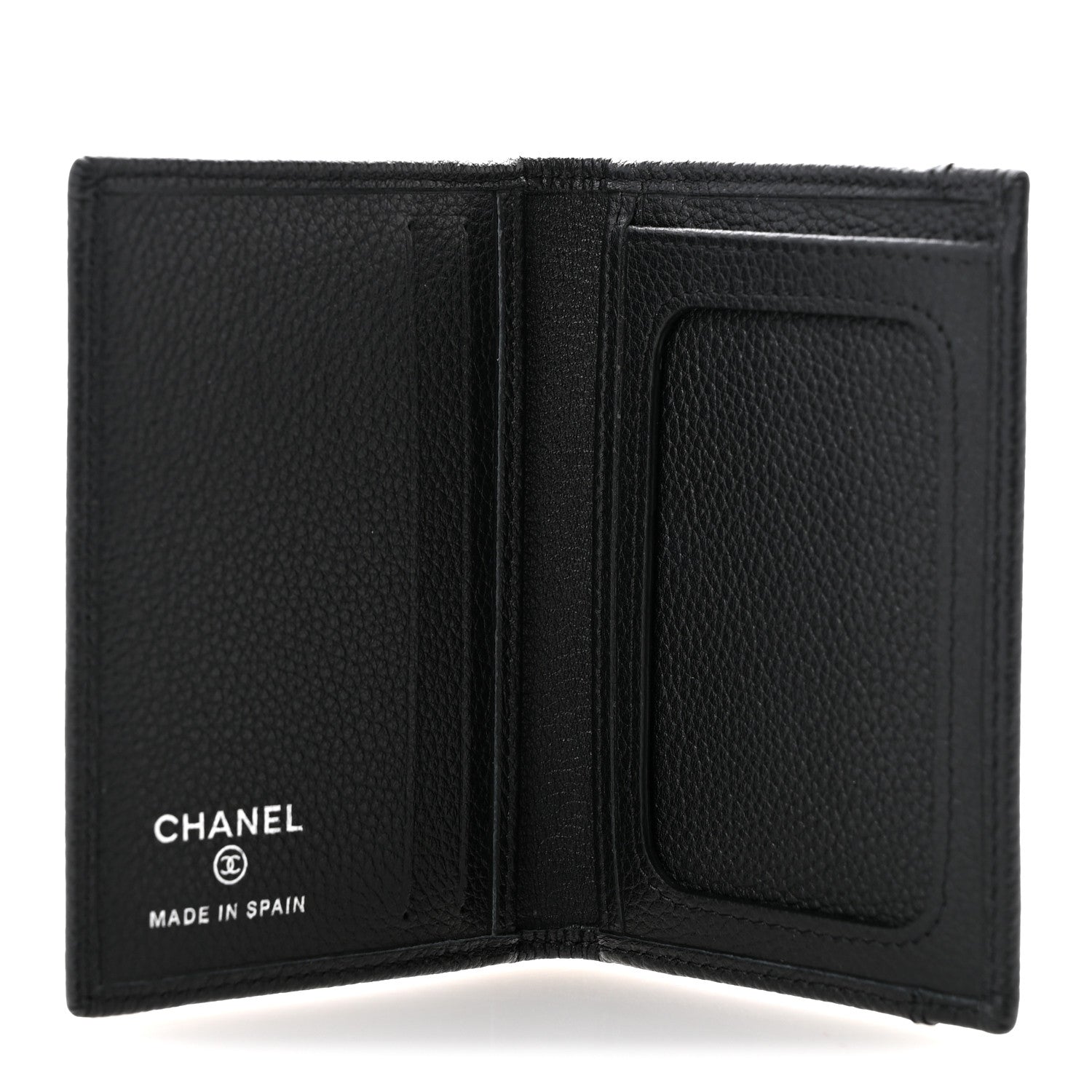Chanel Grained Calfskin Brilliant Card Holder Black 5 of 7