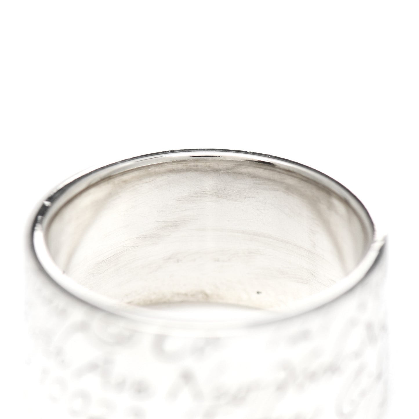 Sterling Silver 10mm Notes Wide Ring 53 6.5