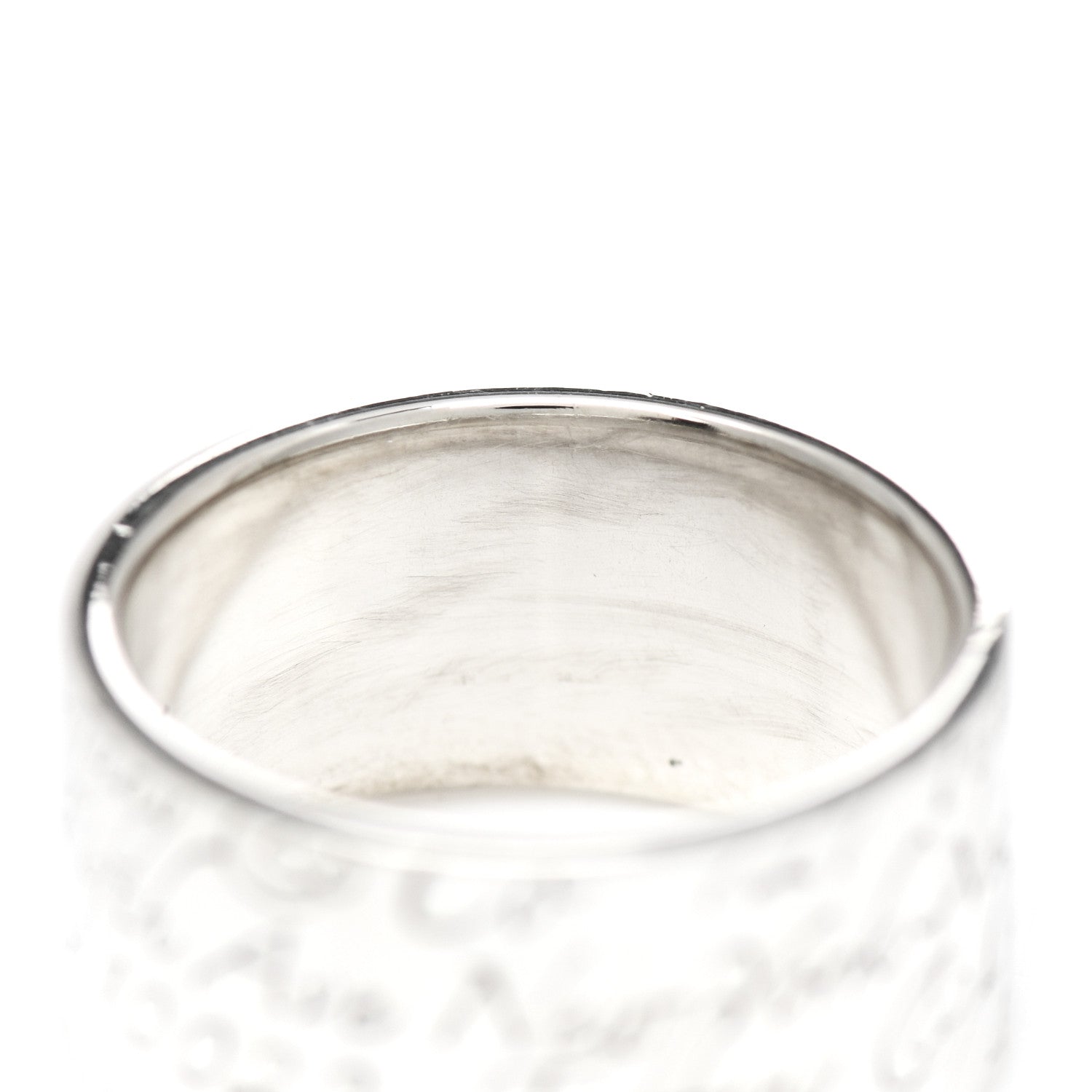 Tiffany Sterling Silver 10mm Notes Wide Ring 53 6.5 5 of 5