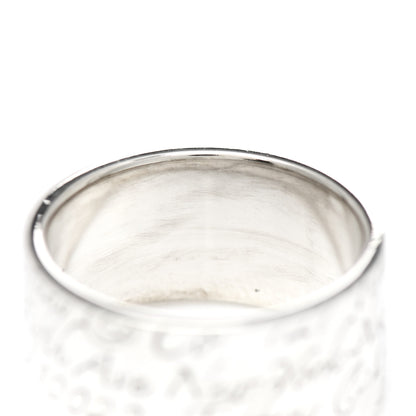 Tiffany Sterling Silver 10mm Notes Wide Ring 53 6.5 5 of 5