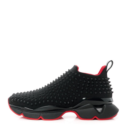 Christian Louboutin Neoprene Spike Sock Donna Flat Sneakers 40 Black 1 of 8