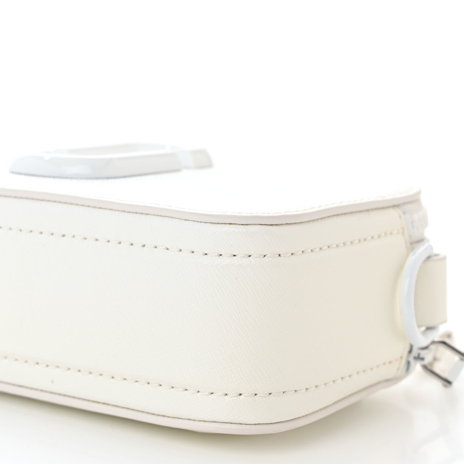 Marc Jacobs Saffiano Small Snapshot Camera Bag White 11 of 11