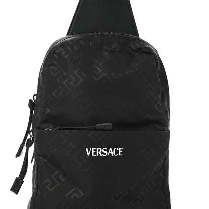 Versace Nylon Sling Bag Black 7 of 9