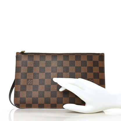 Louis Vuitton Damier Ebene Neverfull MM GM Pochette 2 of 9