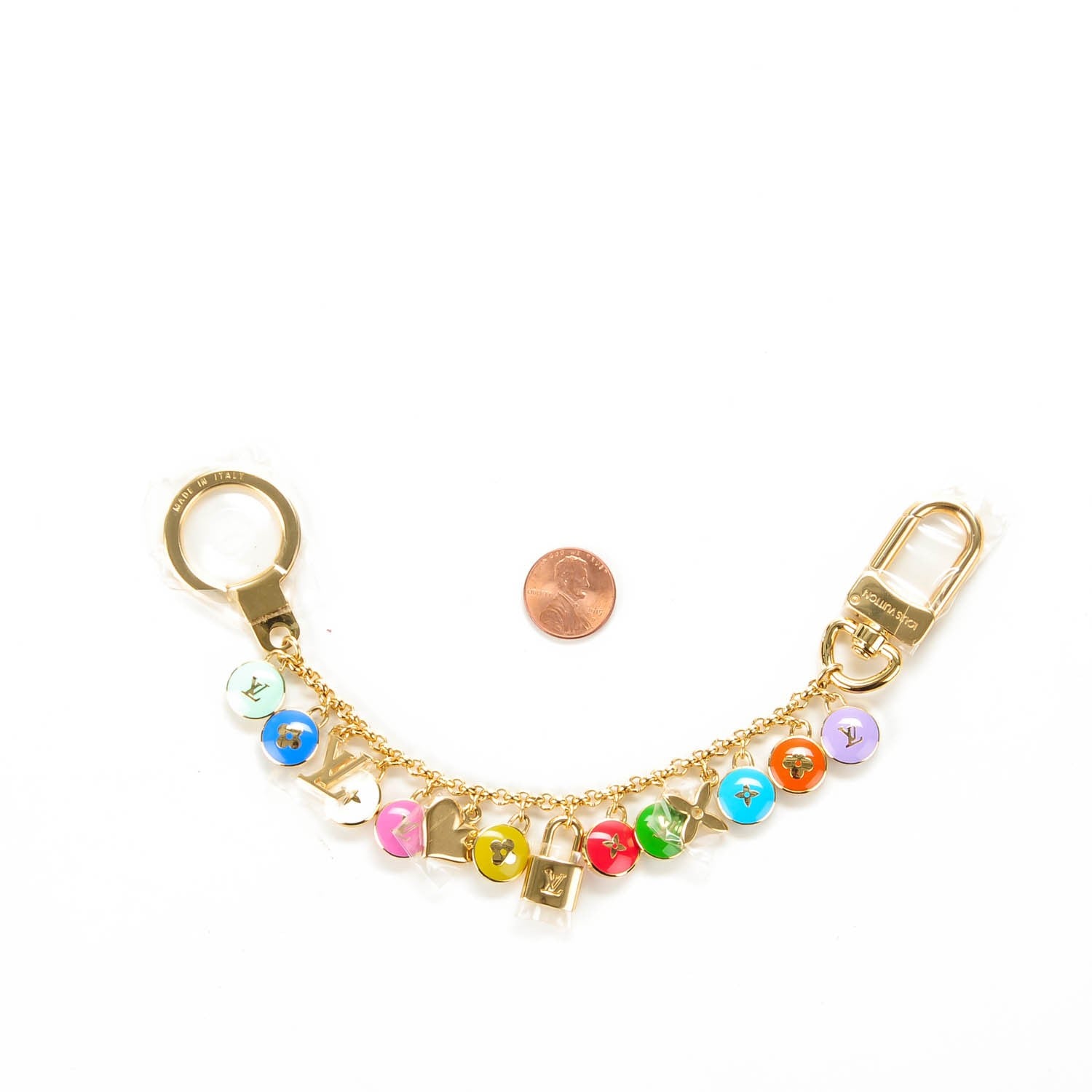 Louis Vuitton Pastilles Key Chain Bag Charm Multicolor 2 of 5