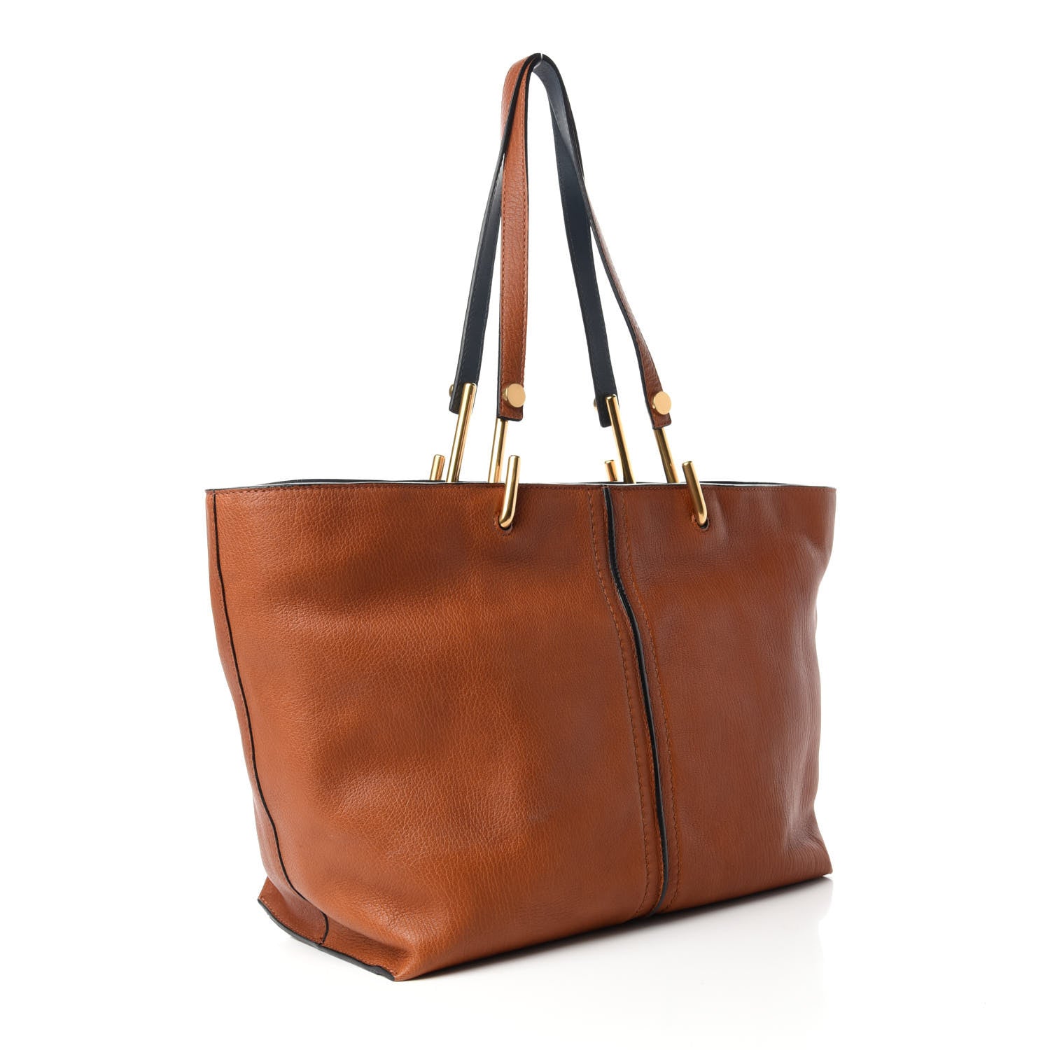 Chloe Grained Lambskin Keri Tote Caramel 3 of 10