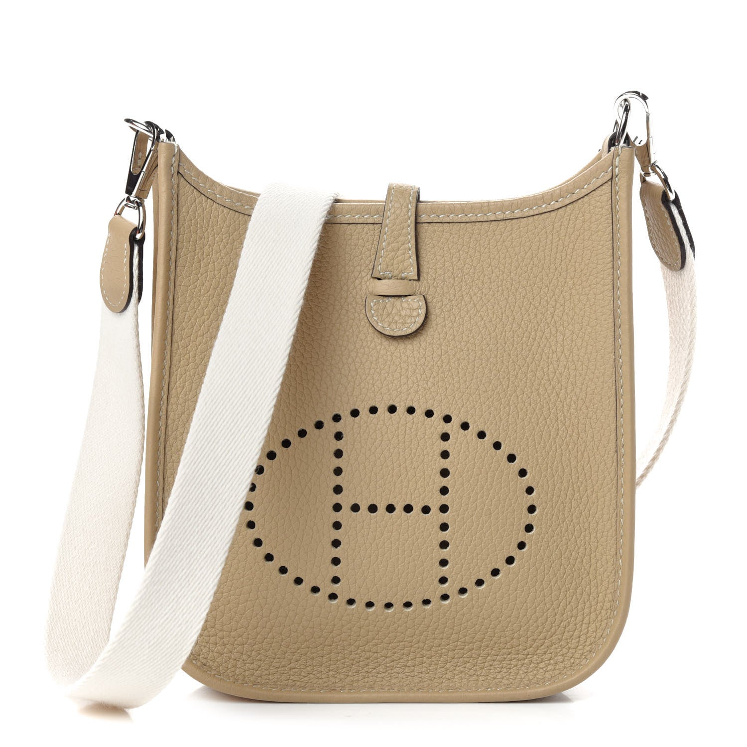 Hermes Taurillon Clemence Amazone Evelyne TPM Trench Craie 1 of 10