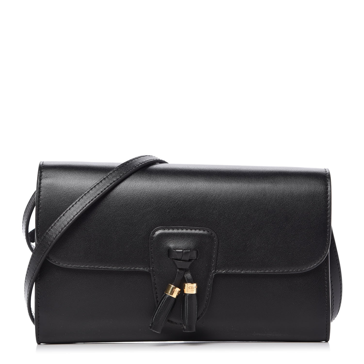 Celine Smooth Calfskin Tassel Belt Bag Black 1 of 10