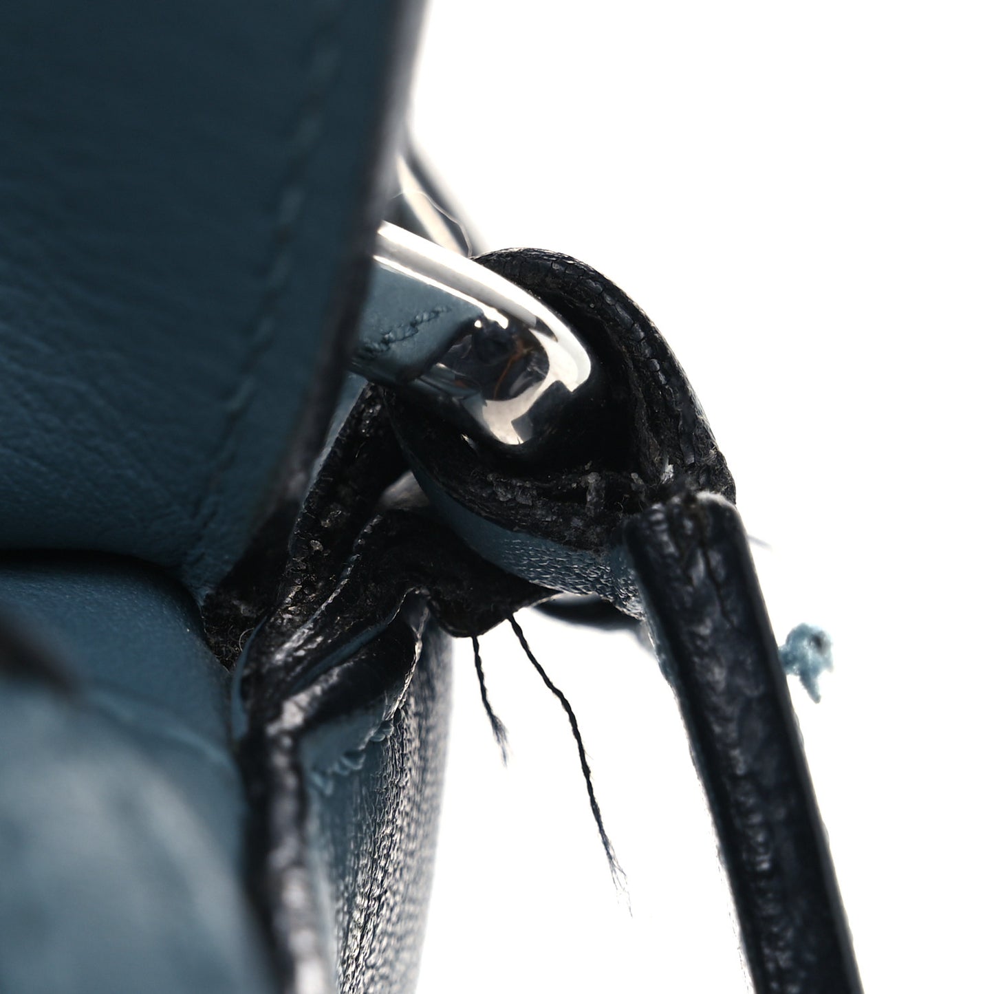 Calfskin Small Puzzle Bag Stone Blue
