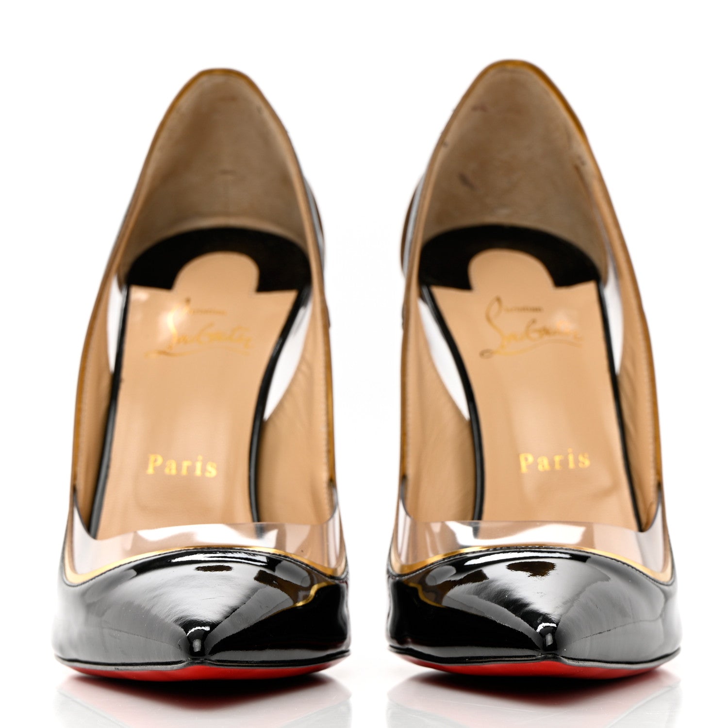 Christian Louboutin Patent PVC Specchio Cosmo 554 100 Pumps 41 Black 2 of 13