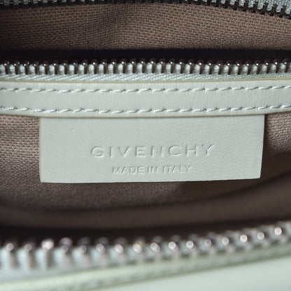Givenchy Shiny Lord Calfskin Mini Antigona Aqua Green 8 of 11