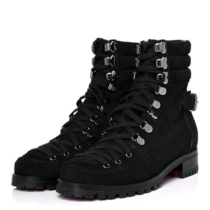 Christian Louboutin Crosta Star Who Runs Flat Boots 40 Black 3 of 7