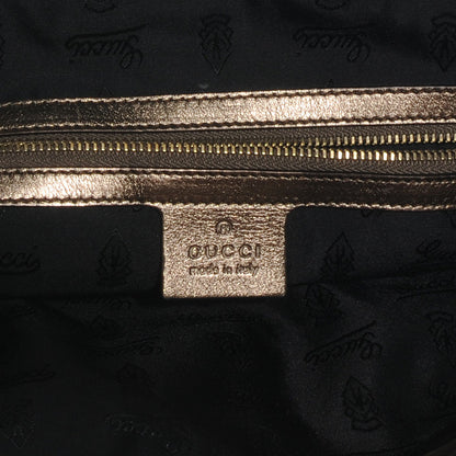 Gucci Metallic Leather Large Hysteria Tote Gold 6 of 7