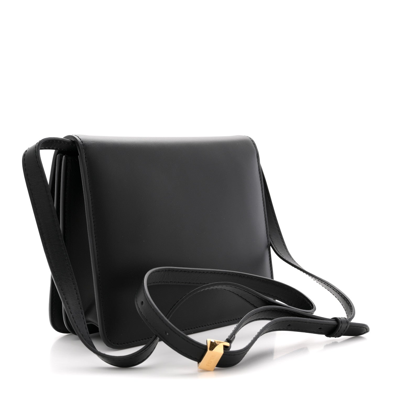 Fendi Vitello King Crystal Fab Crossbody Bag Black 3 of 12