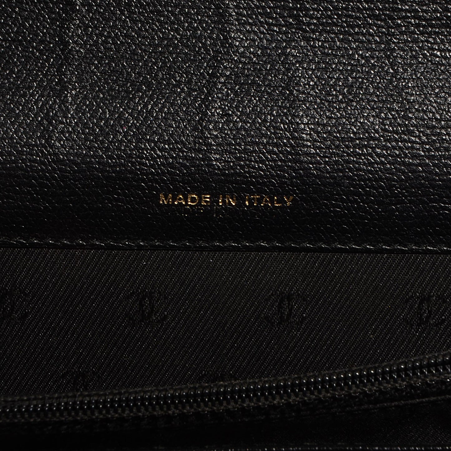 Calfskin Large Flap Wallet Black