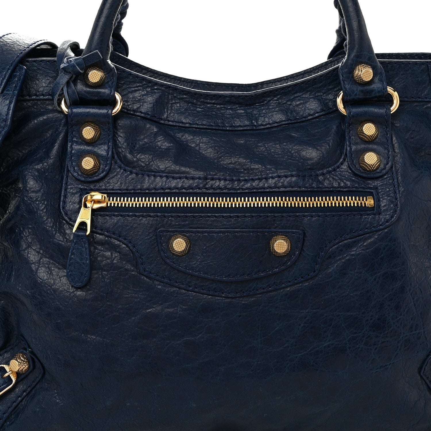 Balenciaga Agneau Giant 12 Gold Hardware City Bleu Mineral 9 of 11