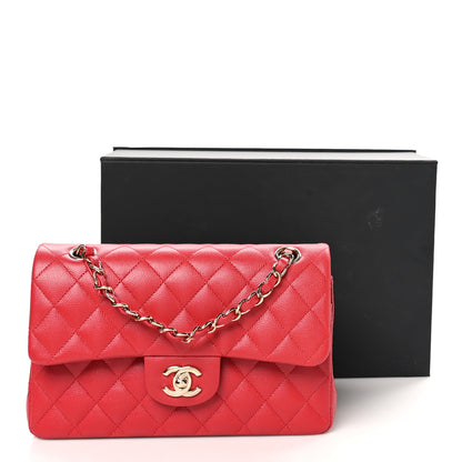 Chanel Caviar Quilted Small Double Flap Red 11 of 11