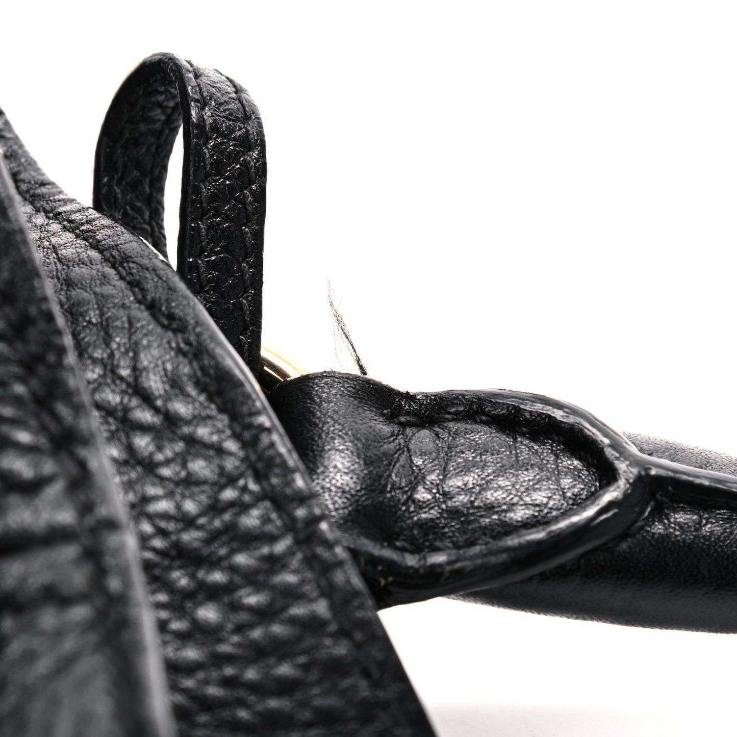 Vitello Daino Side Pocket Tote Black