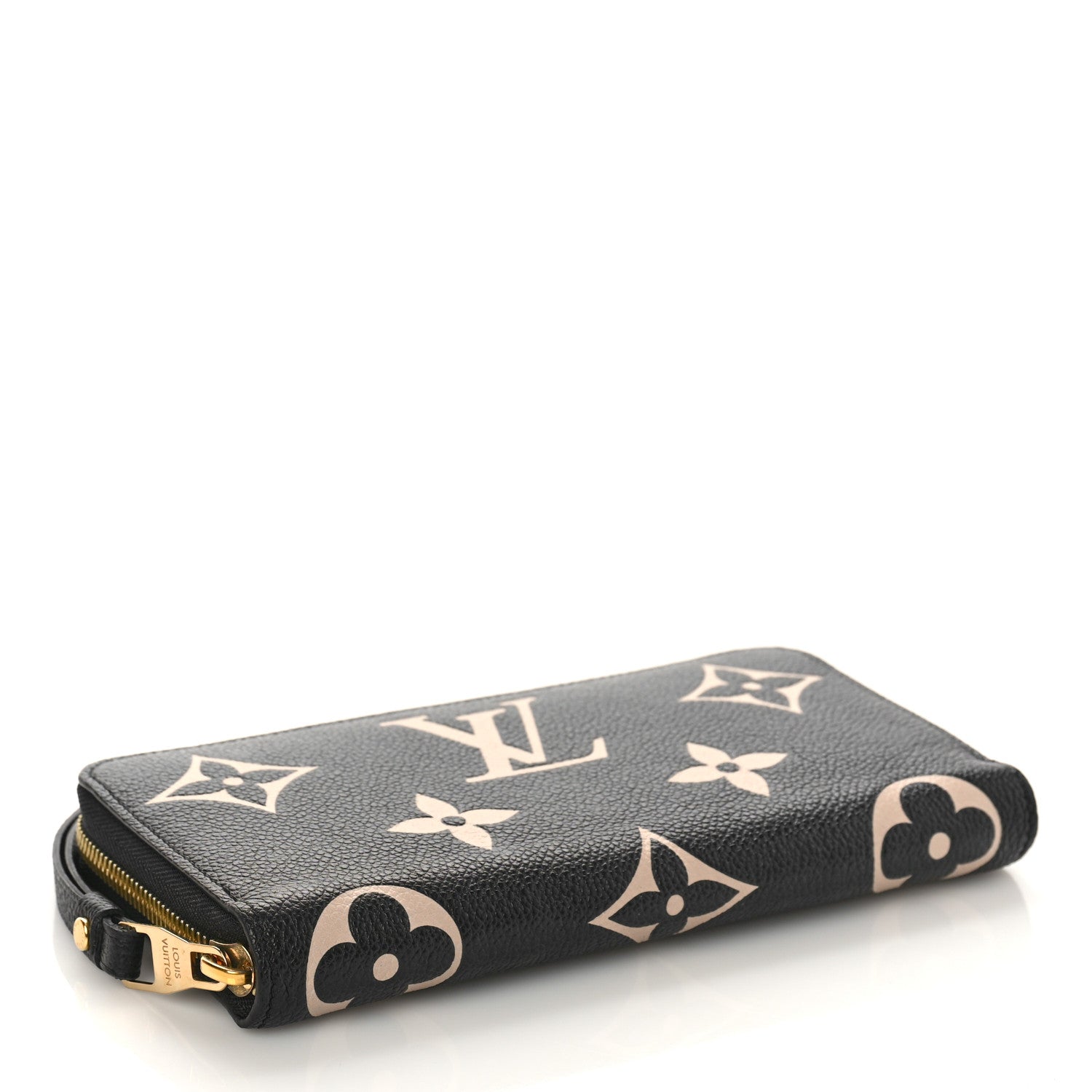 Louis Vuitton Empreinte Monogram Giant Zippy Wallet Black Beige 4 of 9