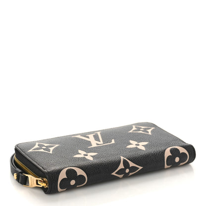 Louis Vuitton Empreinte Monogram Giant Zippy Wallet Black Beige 4 of 9
