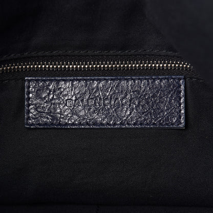 Balenciaga Agneau Classic Hardware Square Tote Bleu Nuit Dark Sea 6 of 9