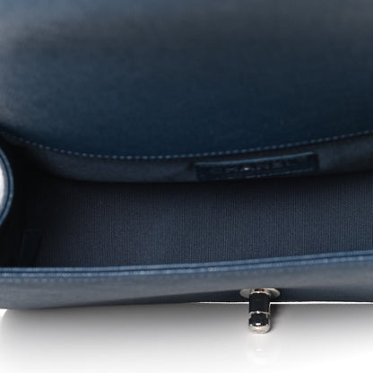 Chanel Iridescent Caviar Quilted Medium Boy Flap Blue 5 of 13