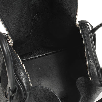 Hermes Taurillon Clemence Lindy 34 Black 5 of 8