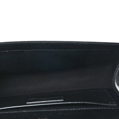 Saint Laurent Grain De Poudre Medium Classic Monogram Monochrome Kate Satchel Black 5 of 10