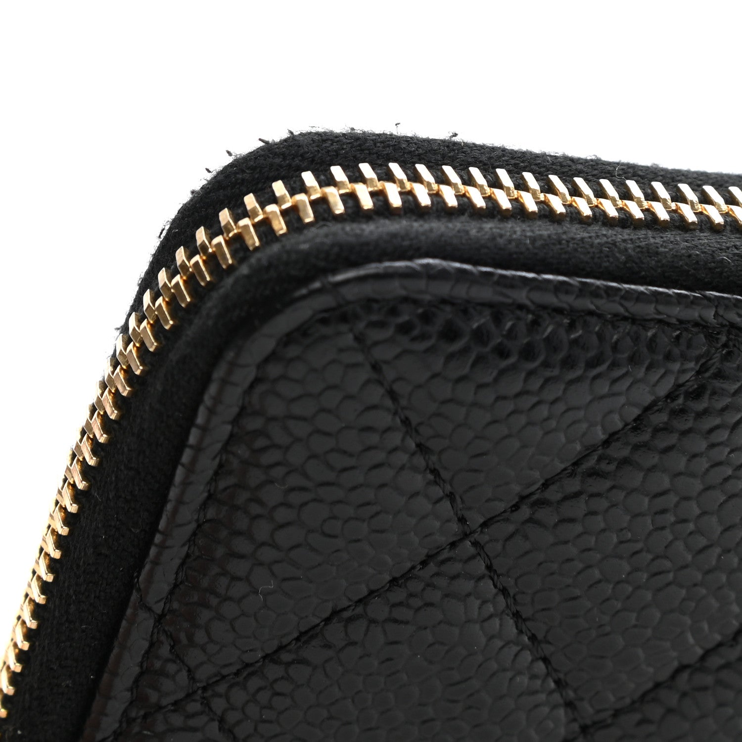 Chanel Caviar Quilted Large Zip Around Organizer Wallet Black 10 of 12