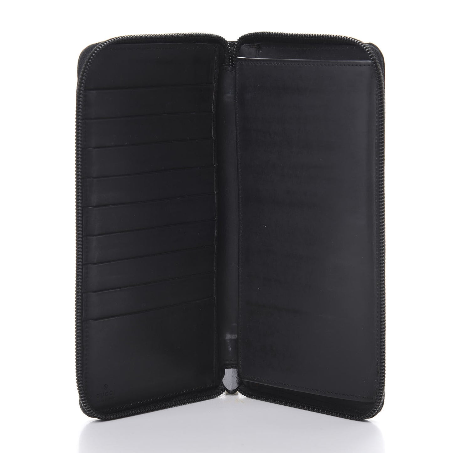 Monogram Zip Around Wallet Black