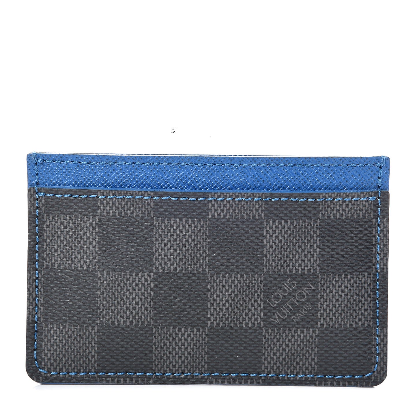 Damier Graphite Card Holder Blue