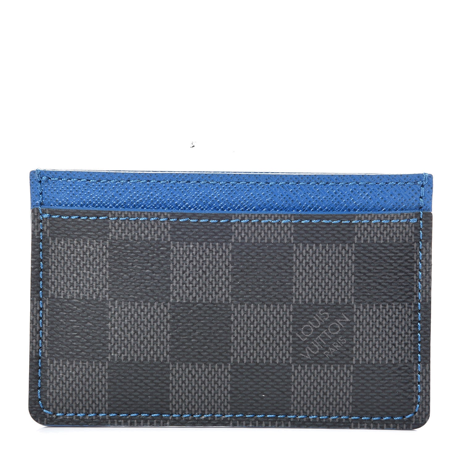 Louis Vuitton Damier Graphite Card Holder Blue 1 of 8