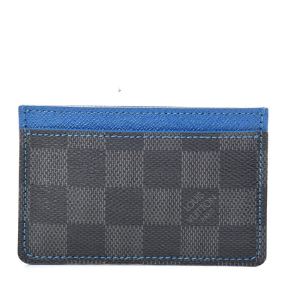 Louis Vuitton Damier Graphite Card Holder Blue 1 of 8