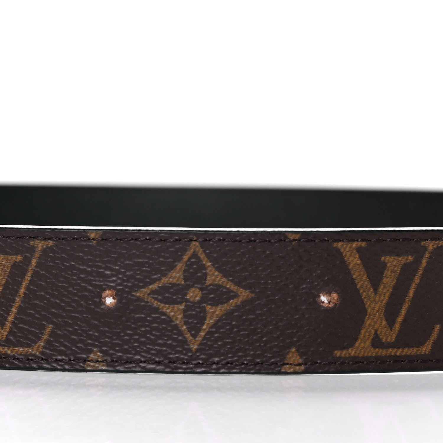 Louis Vuitton Calfskin Monogram 30mm LV Initiales Reversible Belt 85 34 Black 6 of 10