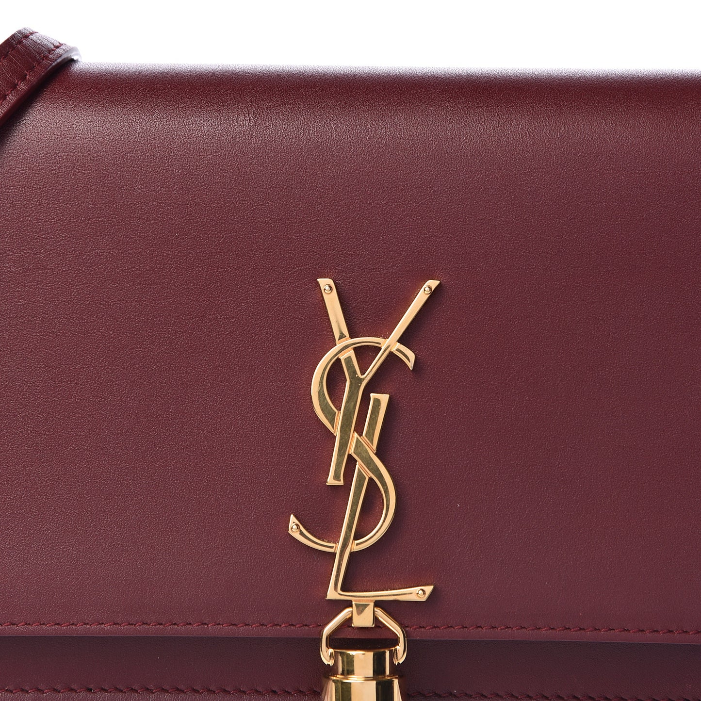 Smooth Calfskin Classic Monogram Kate Tassel Chain Wallet Palissandre