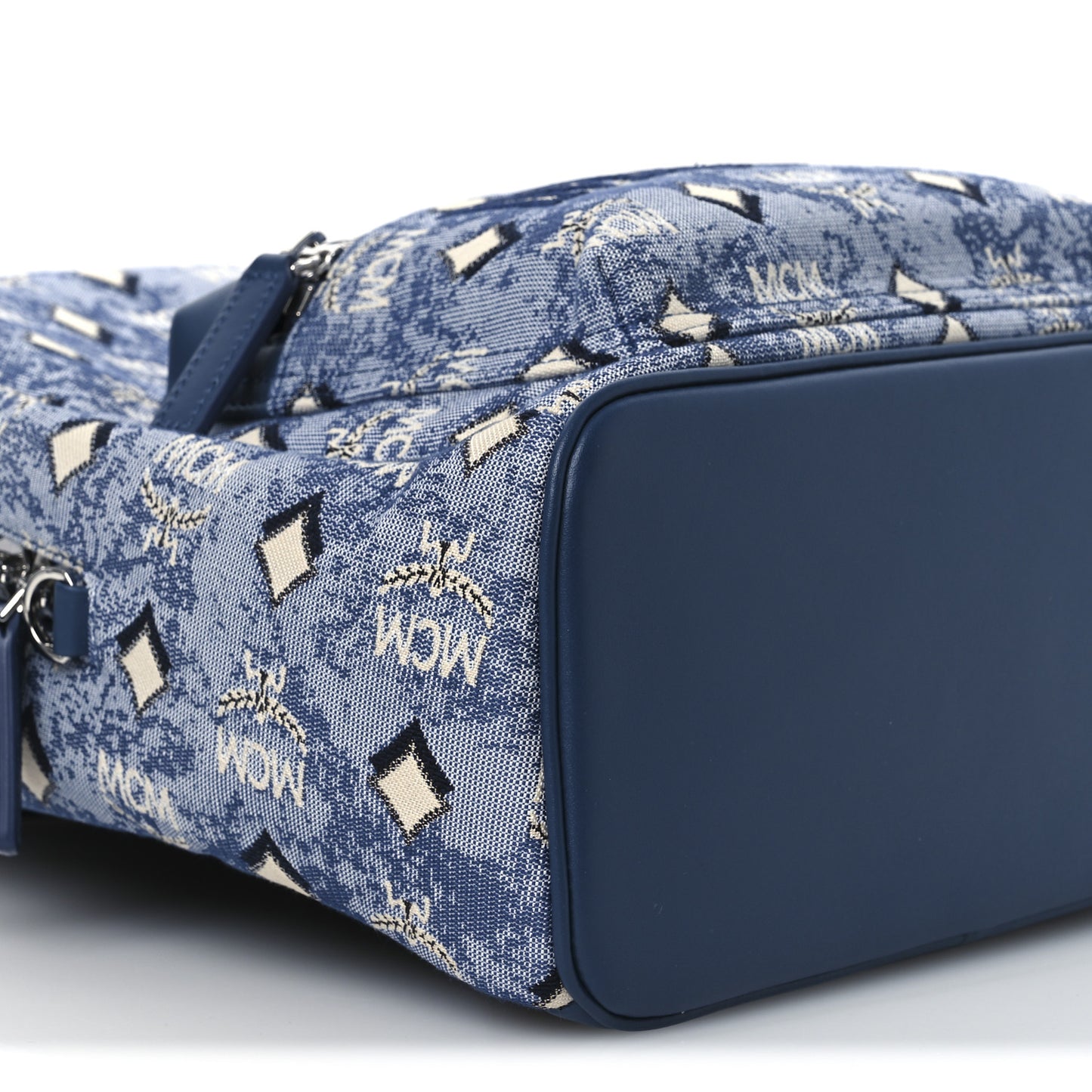 Jacquard Monogram Small Backpack Blue