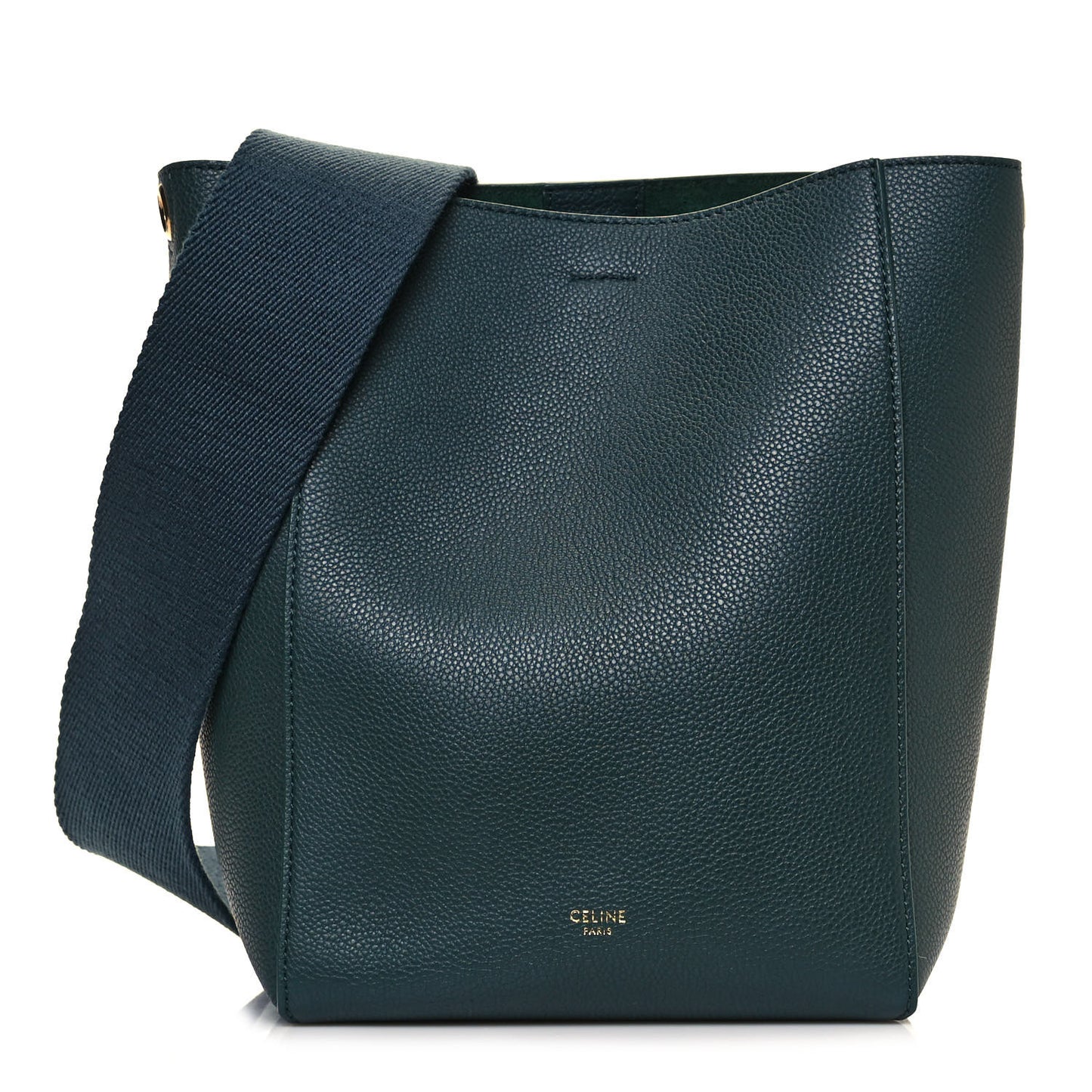 Soft Grained Calfskin Small Sangle Bucket Bag Amazone