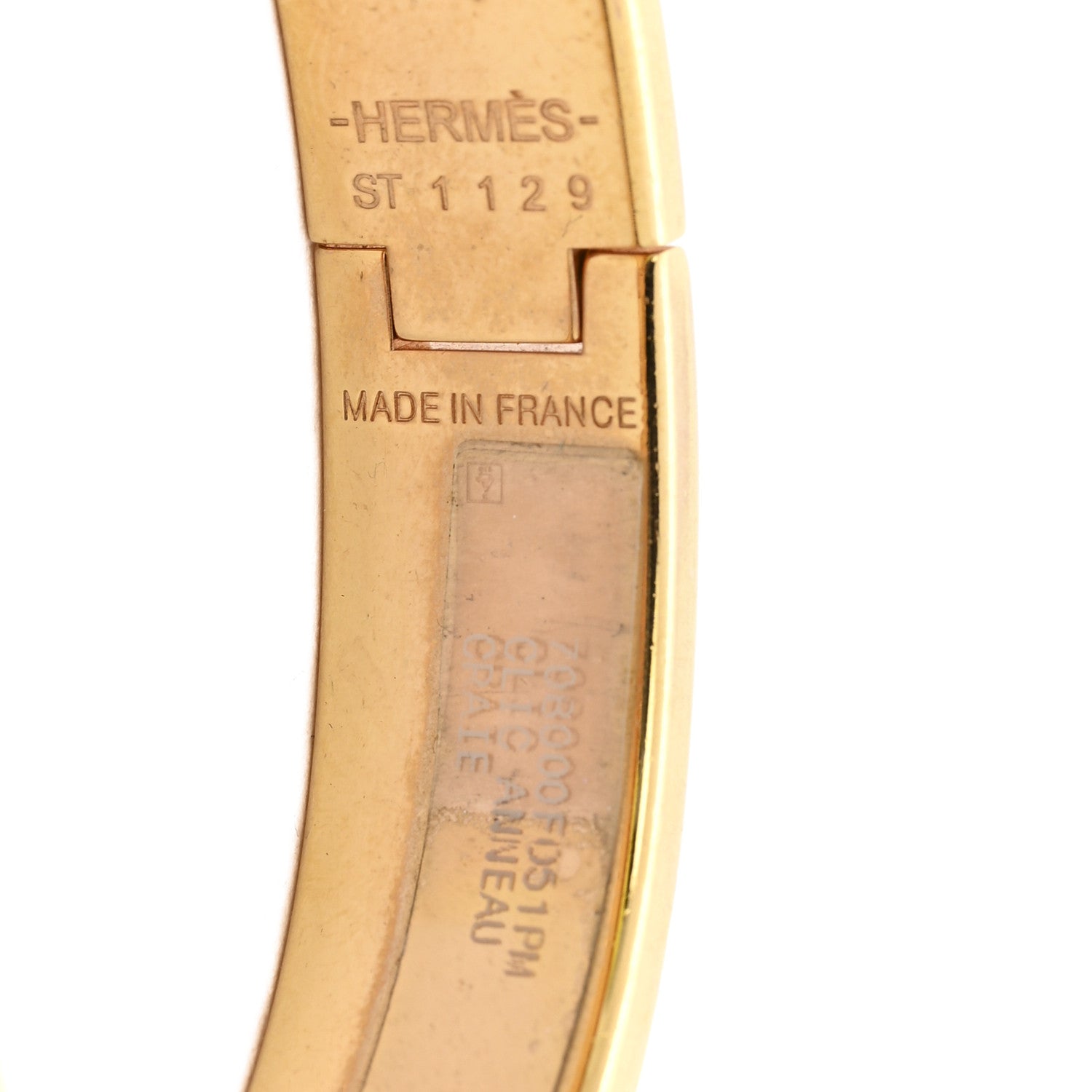 Hermes Enamel Clic Anneau Bracelet PM Craie 4 of 5