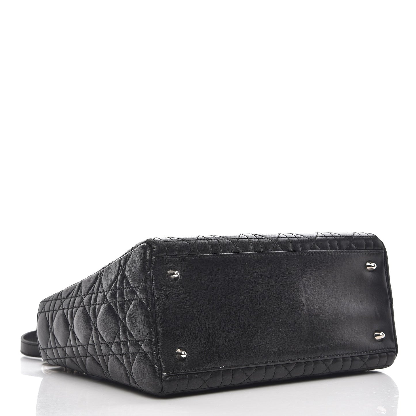 Lambskin Cannage Medium Lady Dior Black
