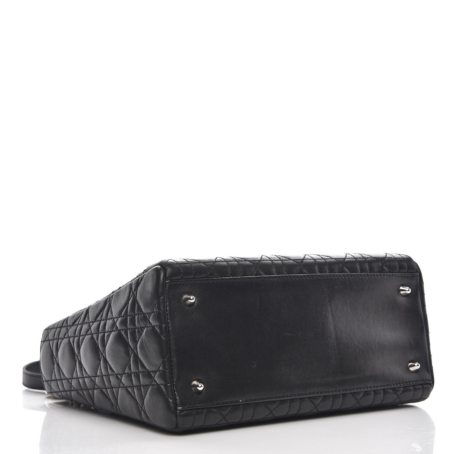 Christian Dior Lambskin Cannage Medium Lady Dior Black 5 of 13