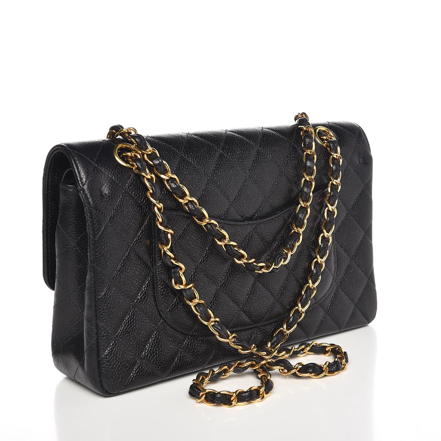 Chanel Caviar Quilted Medium Double Flap Black 3 of 8