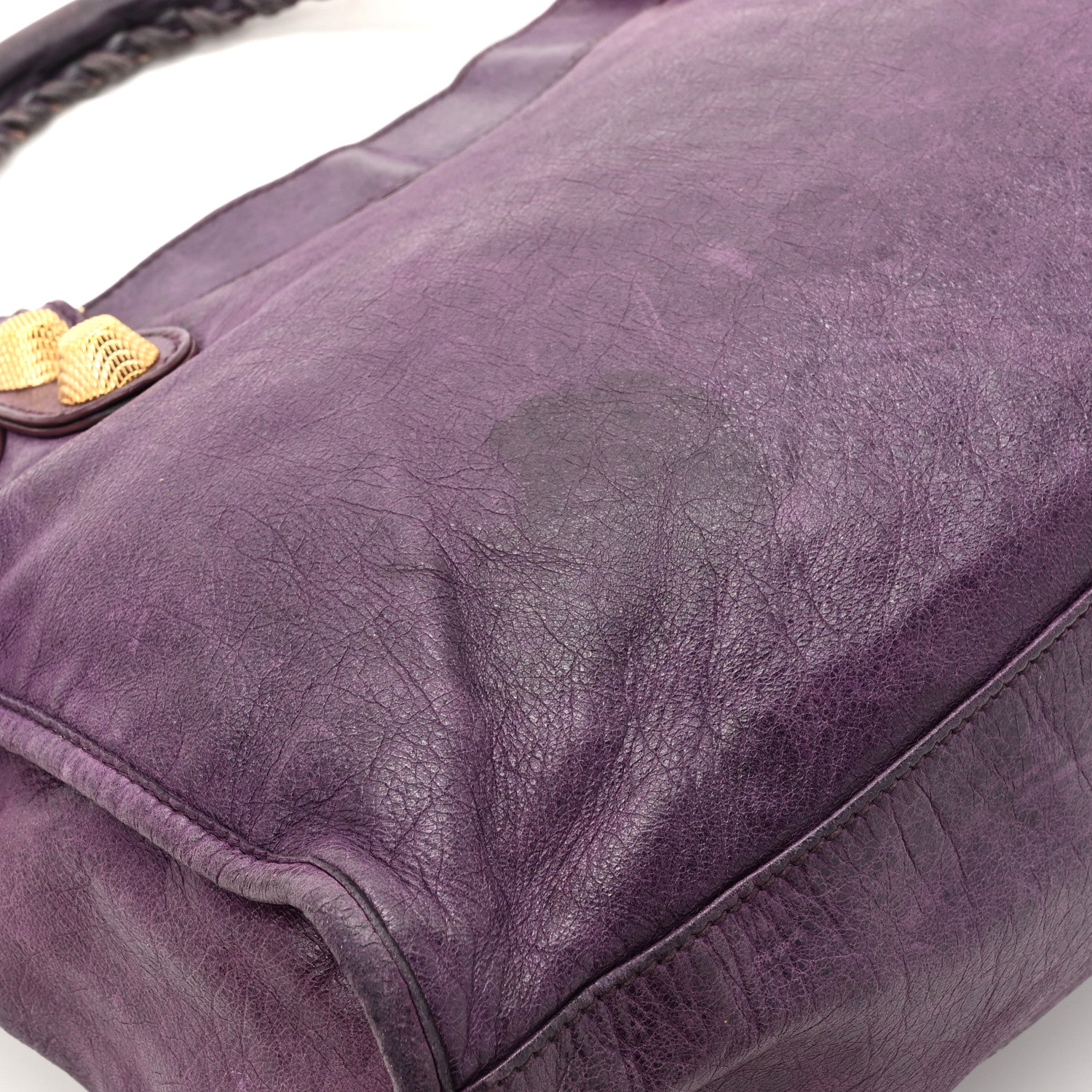 Balenciaga Agneau Giant 21 Gold Hardware City Raisin 14 of 16