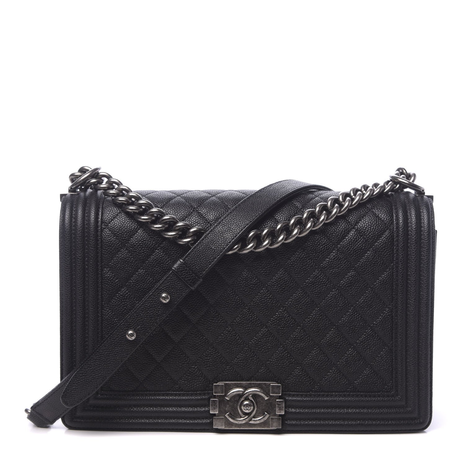 Chanel Caviar Quilted New Medium Boy Flap Black 1 of 10