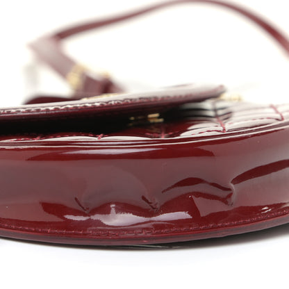 Burberry Patent Calfskin Quilted Mini Crossbody Bag Dark Red 13 of 15