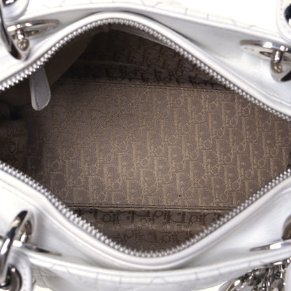 Christian Dior Lambskin Cannage Medium Lady Dior White 4 of 5