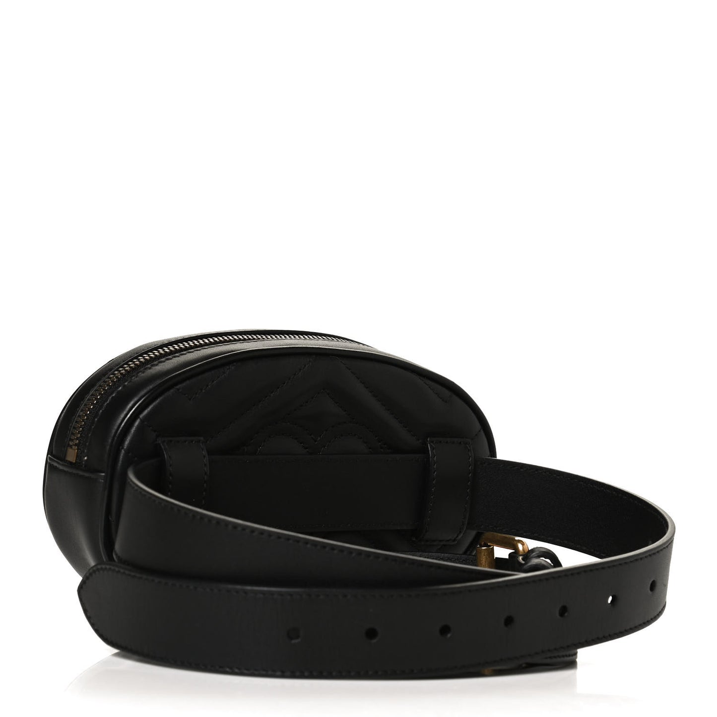 Calfskin Matelasse GG Marmont Belt Bag 95 38 Black