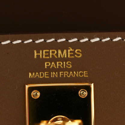 Hermes Tadelakt Kelly Sellier 25 Etoupe 6 of 12