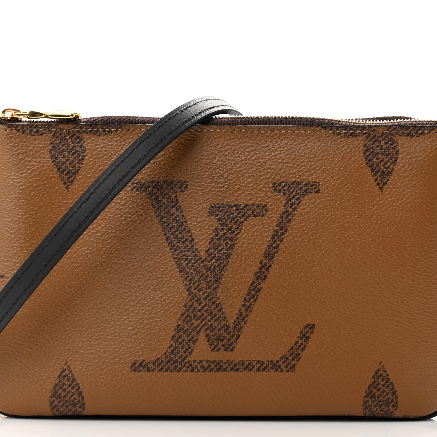 Reverse Monogram Giant Double Zip Pochette