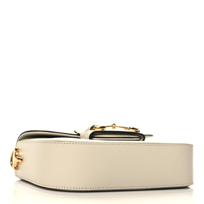 Gucci Azalea Calfskin Web Mini Horsebit 1955 Shoulder Bag Mystic White 4 of 11