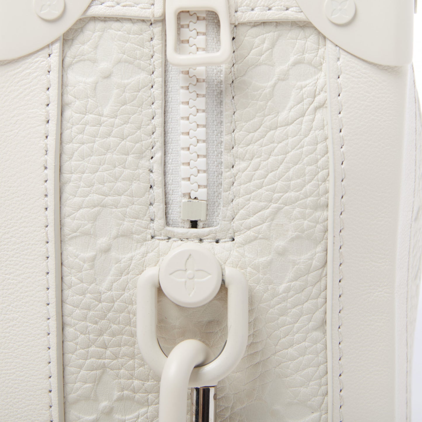 Taurillon Monogram Solar Ray Soft Trunk Powder White